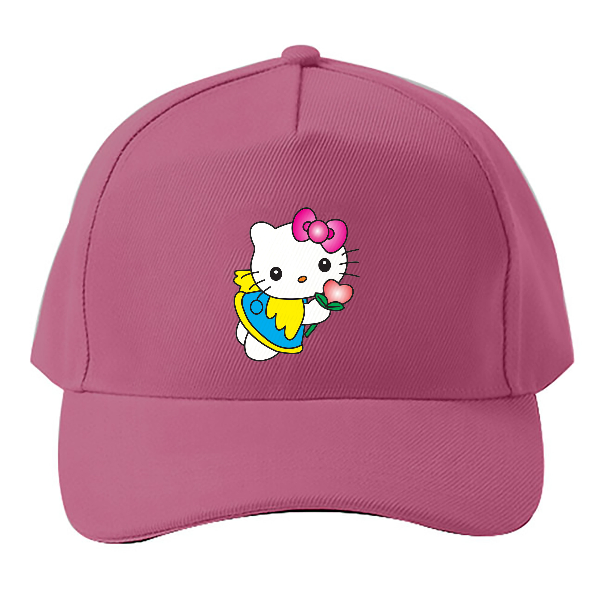 （画像用） Hello Kitty ハローキティ ベースボールキャップ 綿100％ 男女兼用 帽子 スポーツ